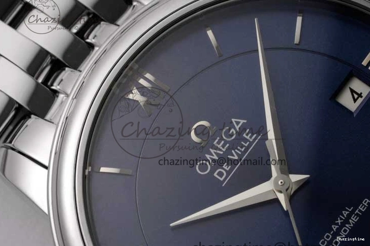 0524 De Ville SS DIWF 1:1 Best Edition Deep Blue Dial SS Markers on SS Bracelet MIYOTA Thermal 7849